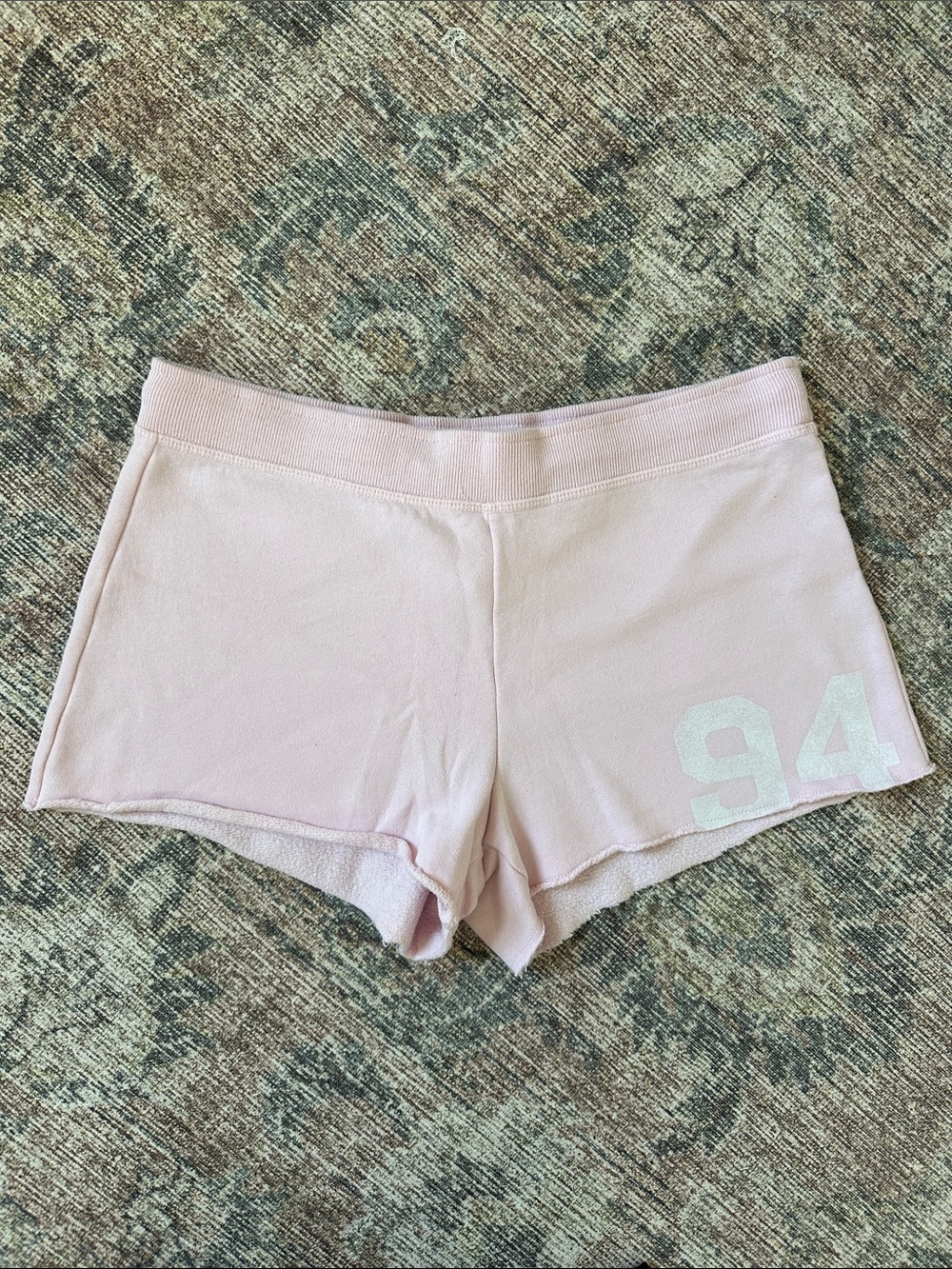 Hollister light Pink Lounge Shorts with 94 Accent